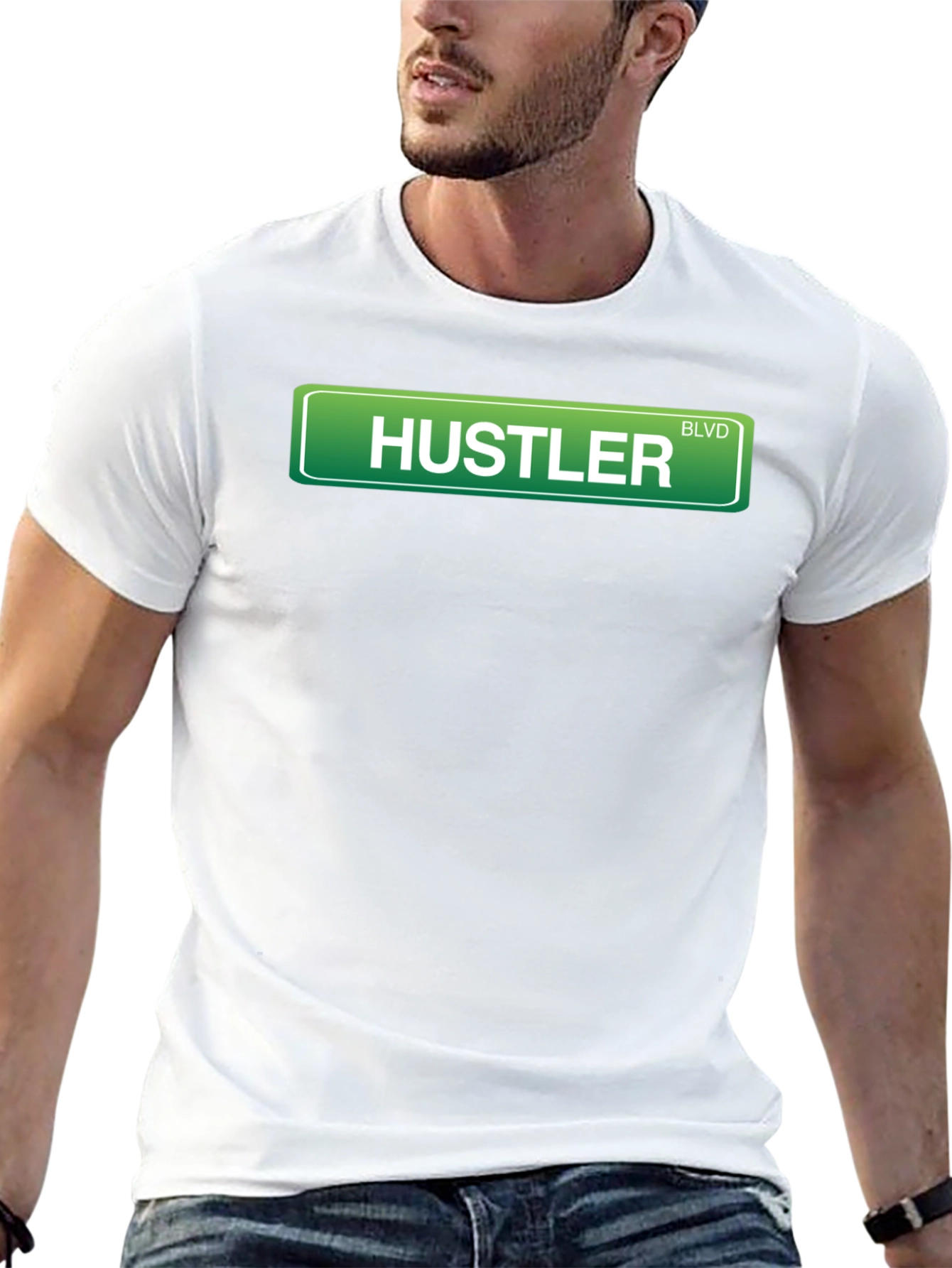 Hustler Boulevard Graphic T-Shirt - Streetwear Style