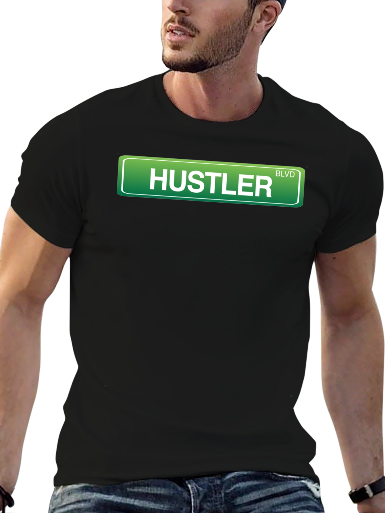 Hustler Boulevard Graphic T-Shirt - Streetwear Style