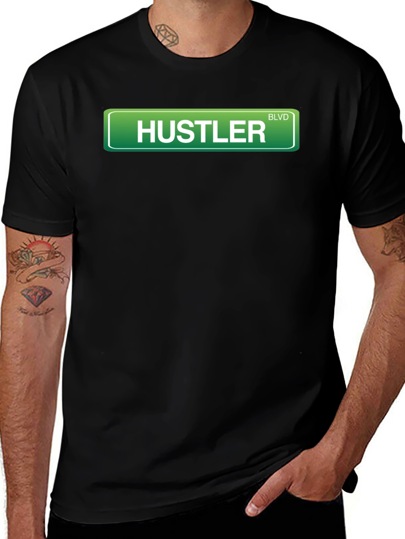 Hustler Boulevard Graphic T-Shirt - Streetwear Style
