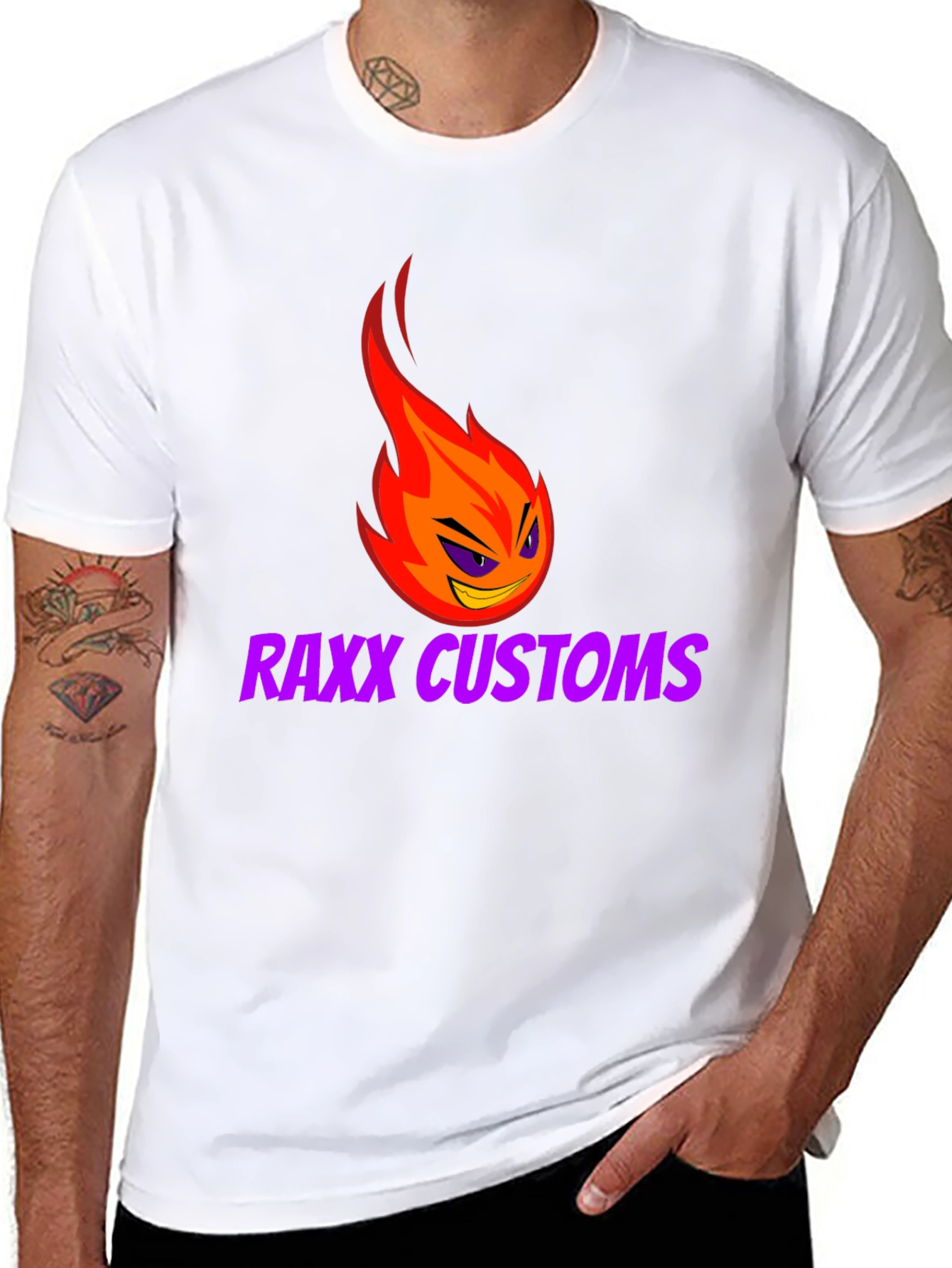 RAXX CUSTOMS Graphic Tee - Fiery Style