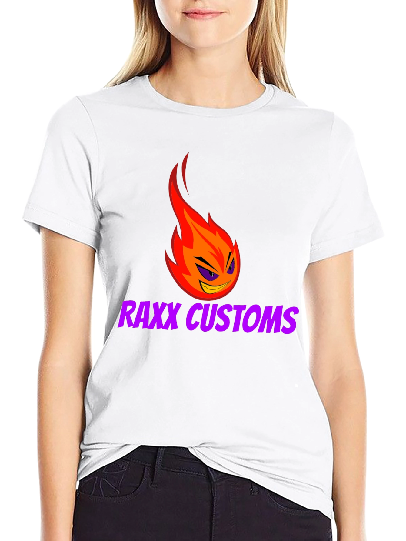 RAXX CUSTOMS Graphic Tee - Fiery Style