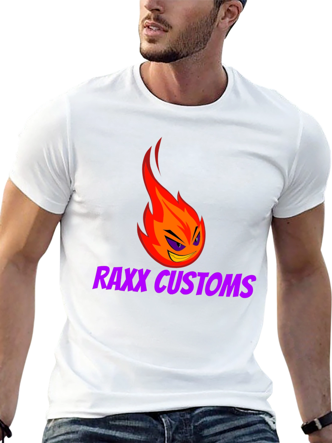 RAXX CUSTOMS Graphic Tee - Fiery Style