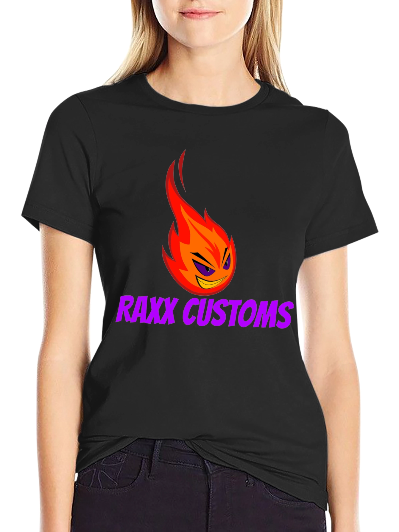 RAXX CUSTOMS Graphic Tee - Fiery Style