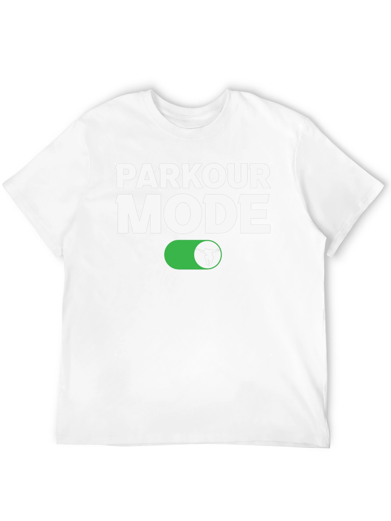Parkour Mode On T-Shirt - Athletic Black Tee