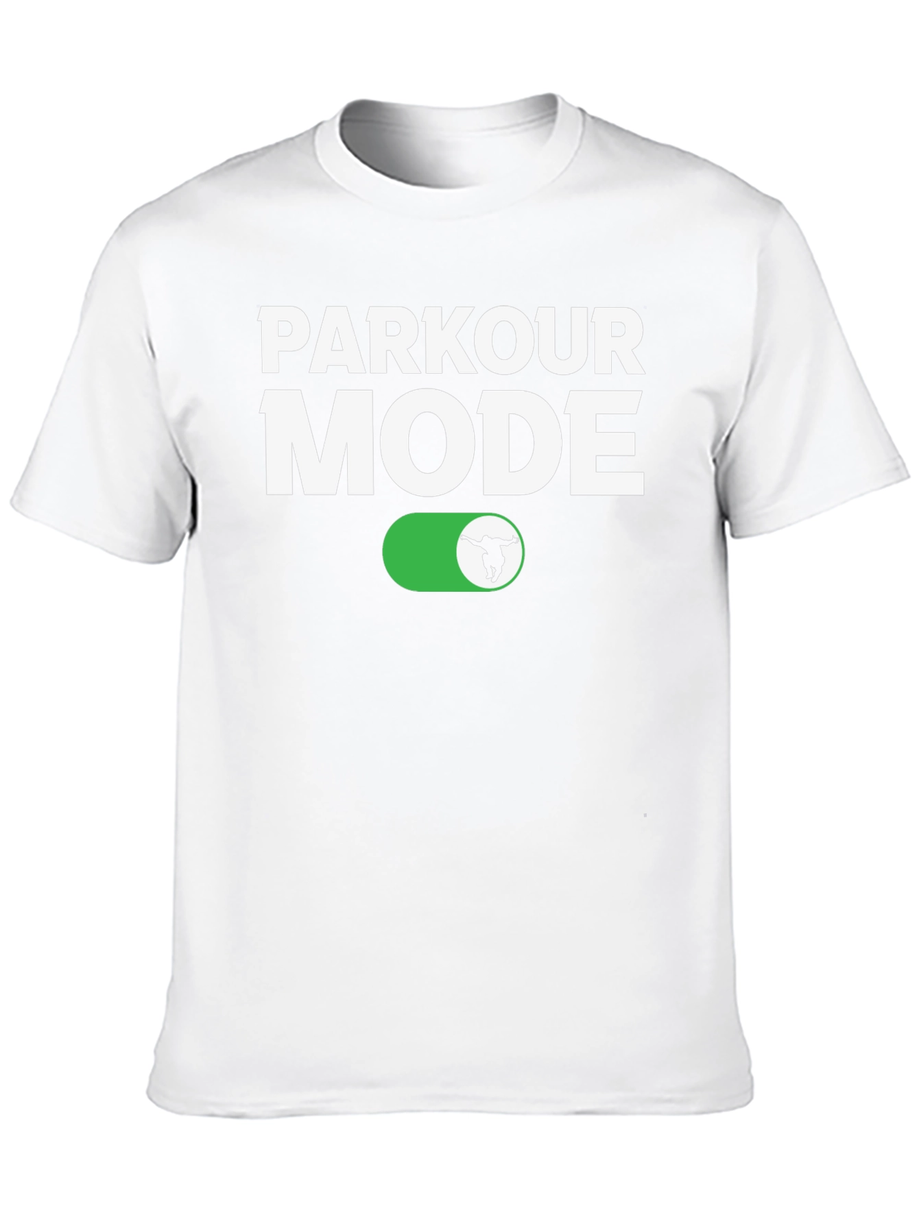 Parkour Mode On T-Shirt - Athletic Black Tee