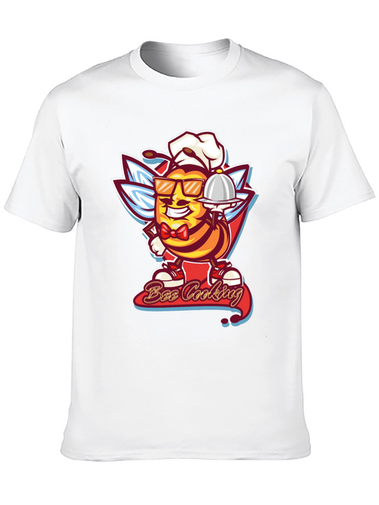 Bee Cooking T-Shirt - Chef Bee Graphic Tee