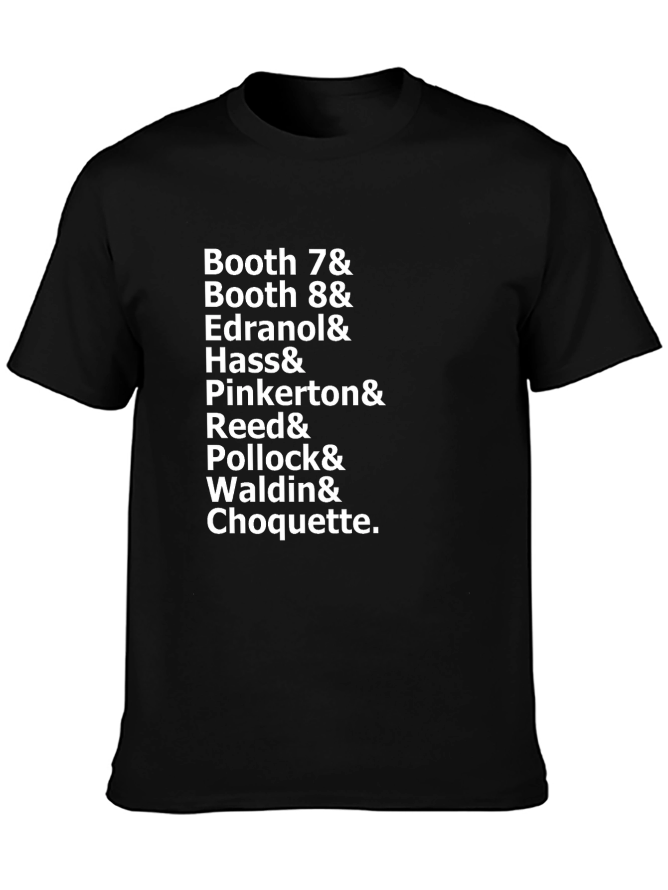 Booth 7& Black Graphic Tee