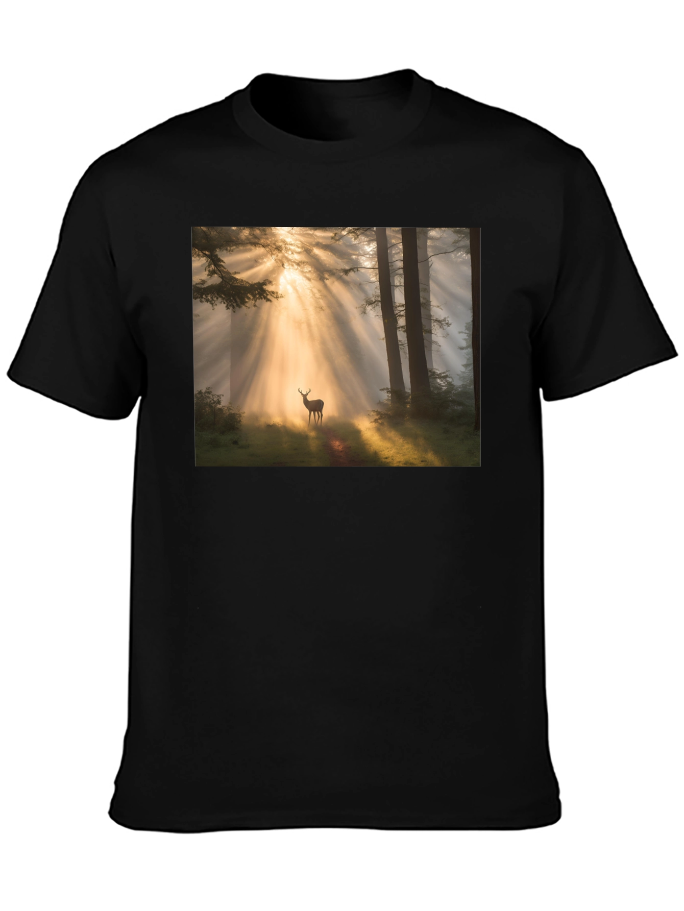 Forest Deer T-Shirt - Nature Lover Tee