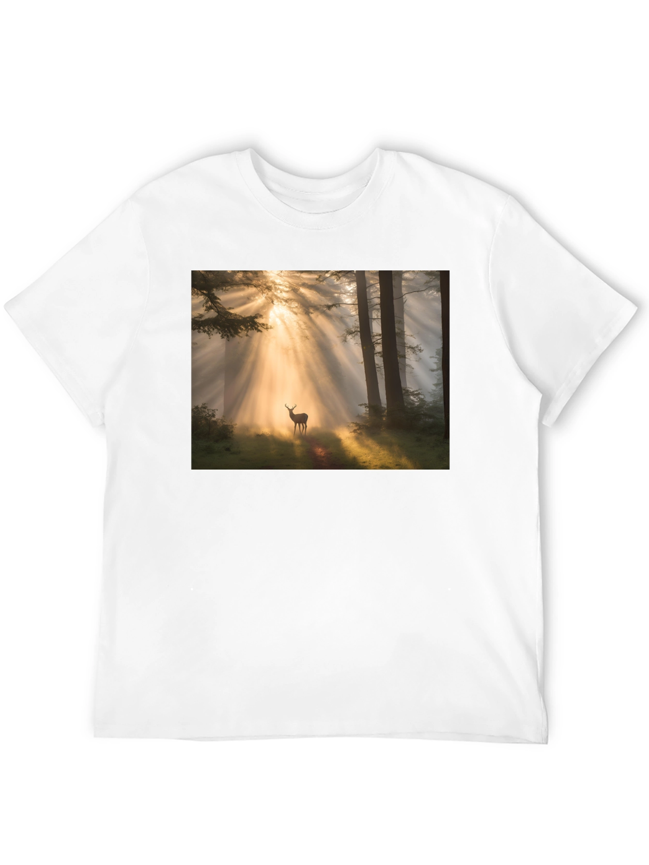 Forest Deer T-Shirt - Nature Lover Tee
