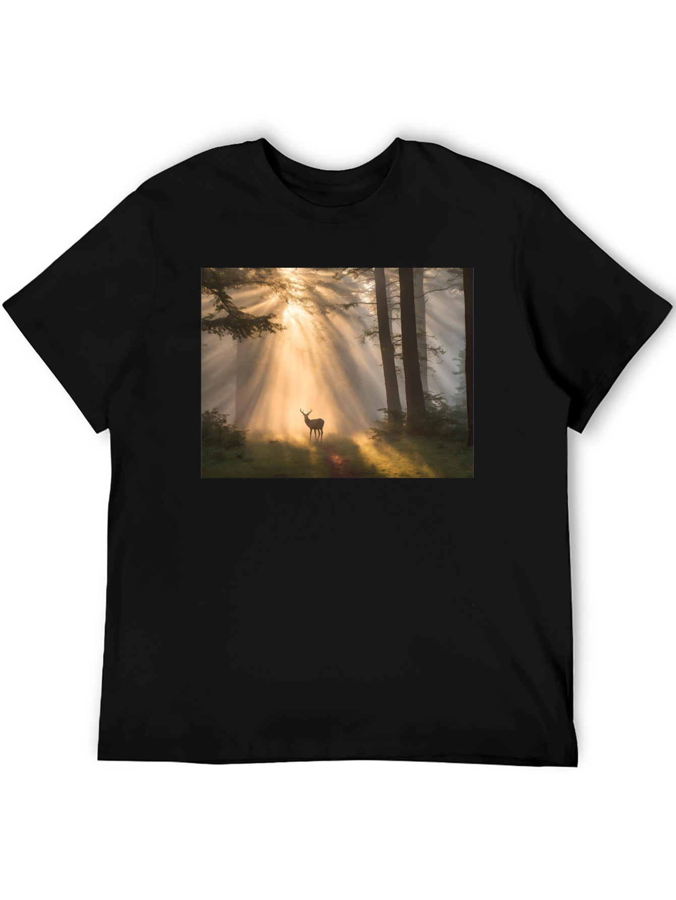 Forest Deer T-Shirt - Nature Lover Tee