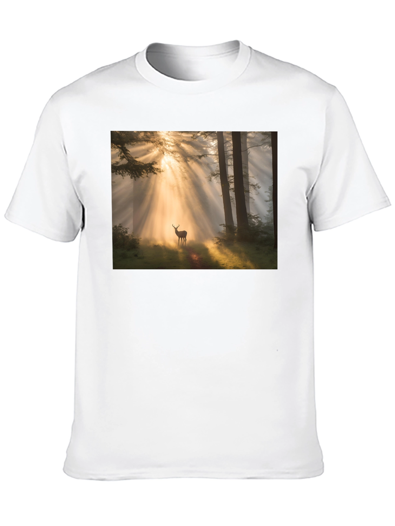 Forest Deer T-Shirt - Nature Lover Tee