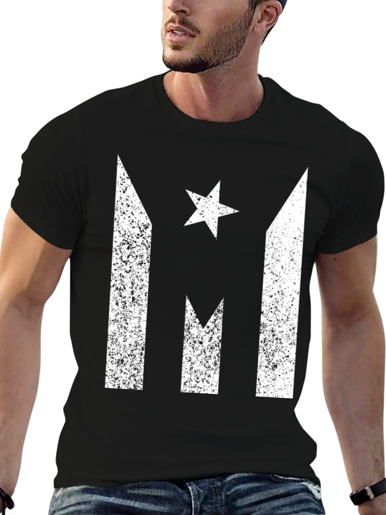Puerto Rico Flag T-Shirt - Distressed Design