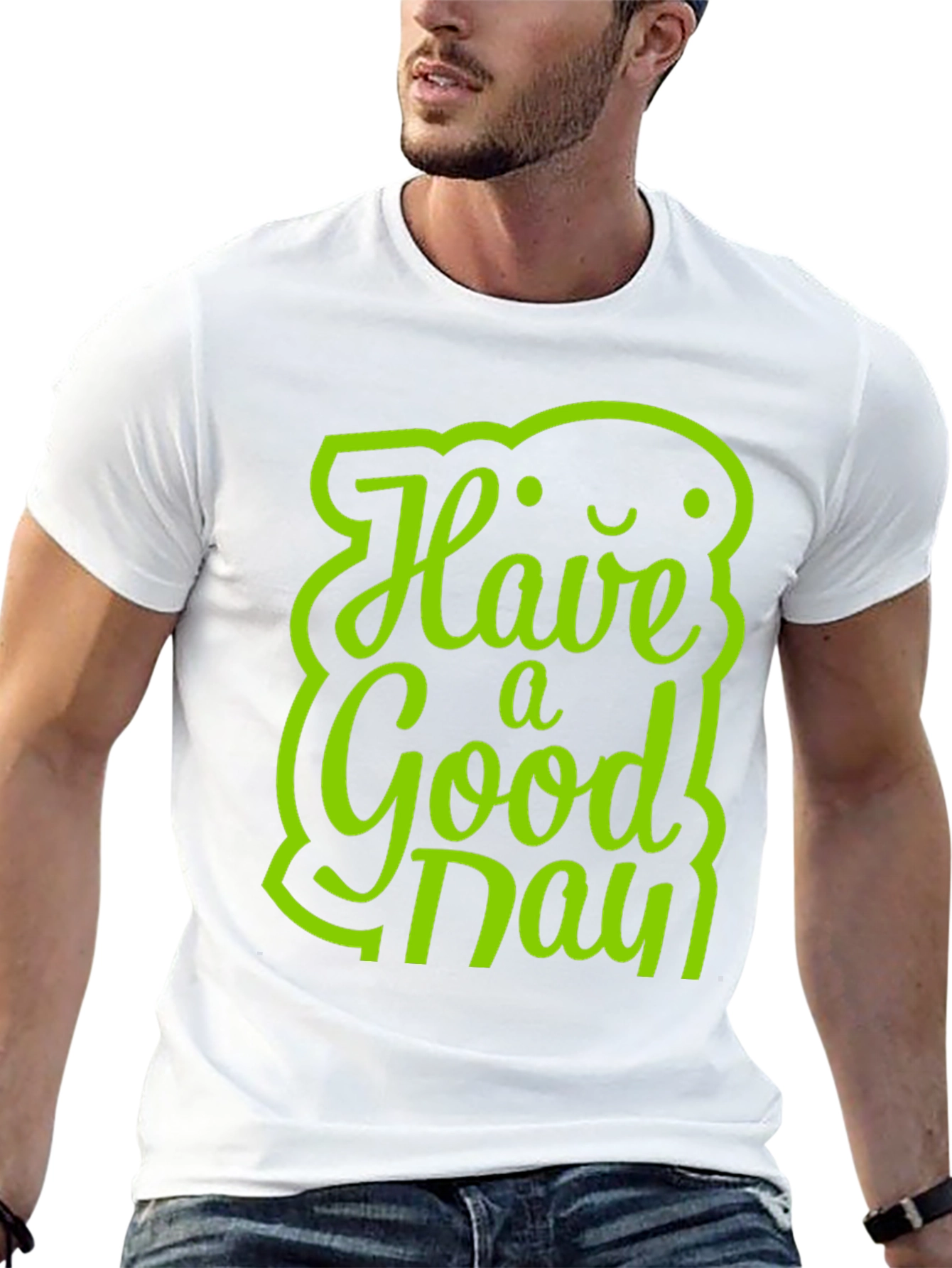 Have a Good Day Graphic Tee - Black
