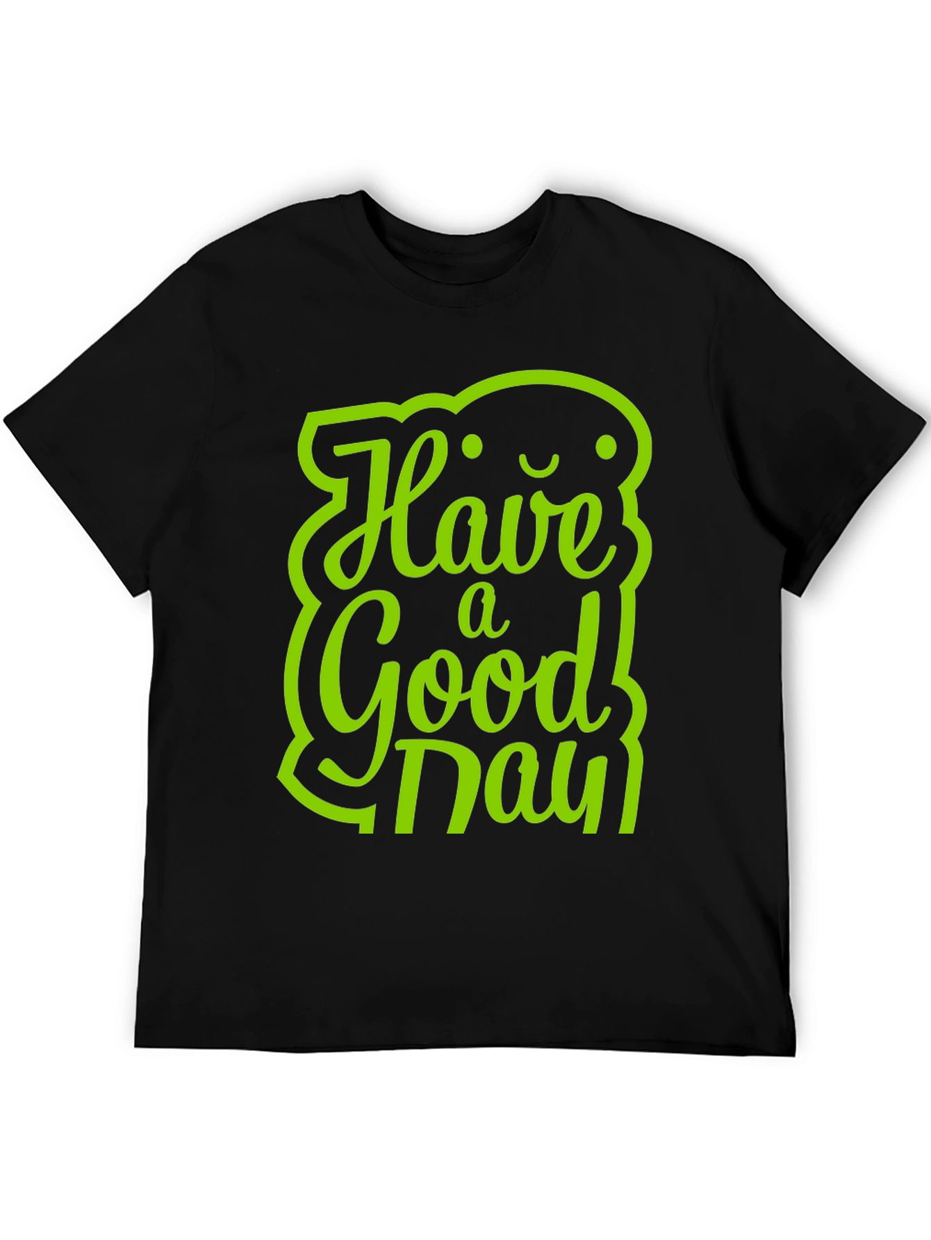Have a Good Day Graphic Tee - Black