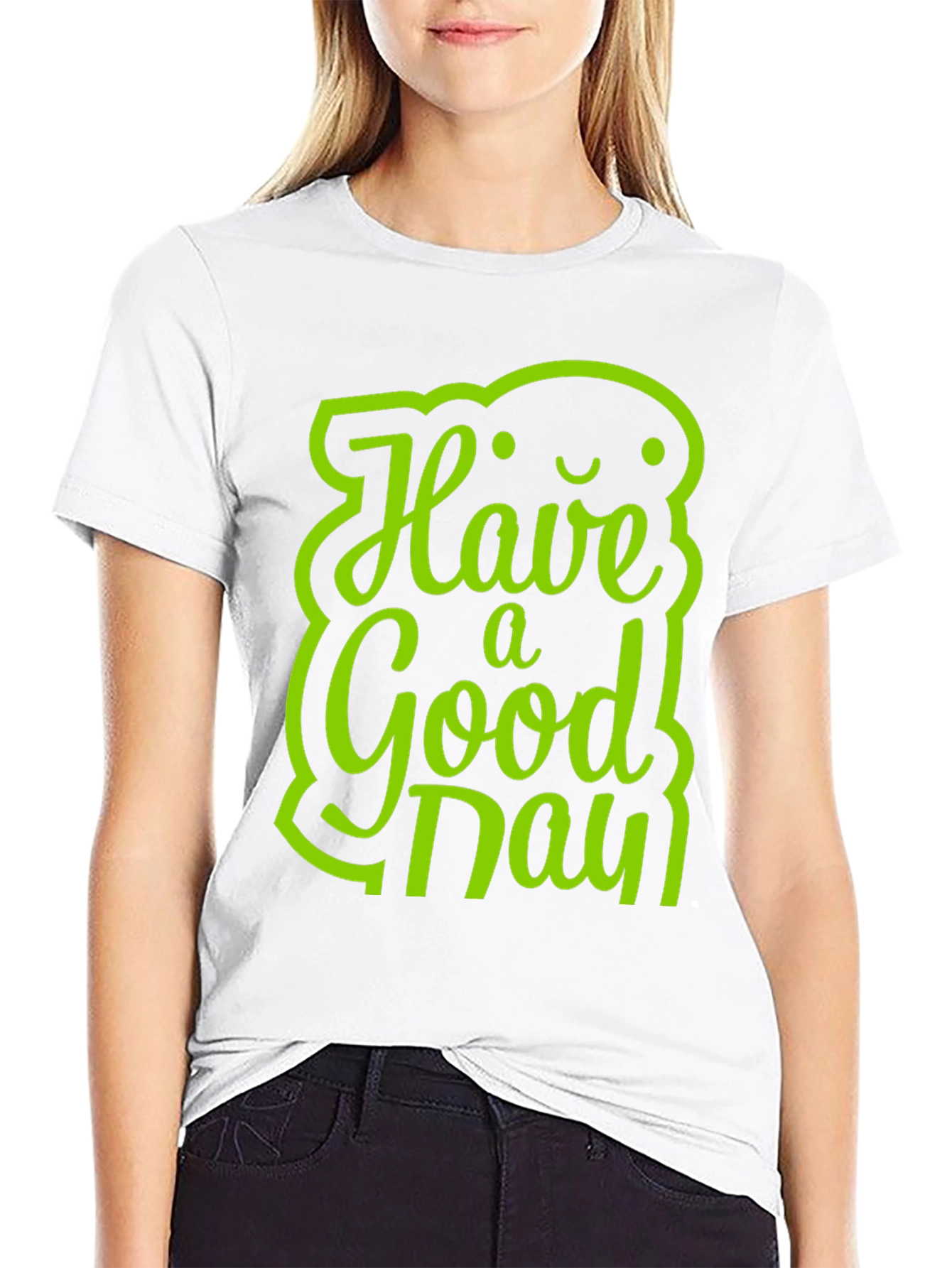 Have a Good Day Graphic Tee - Black