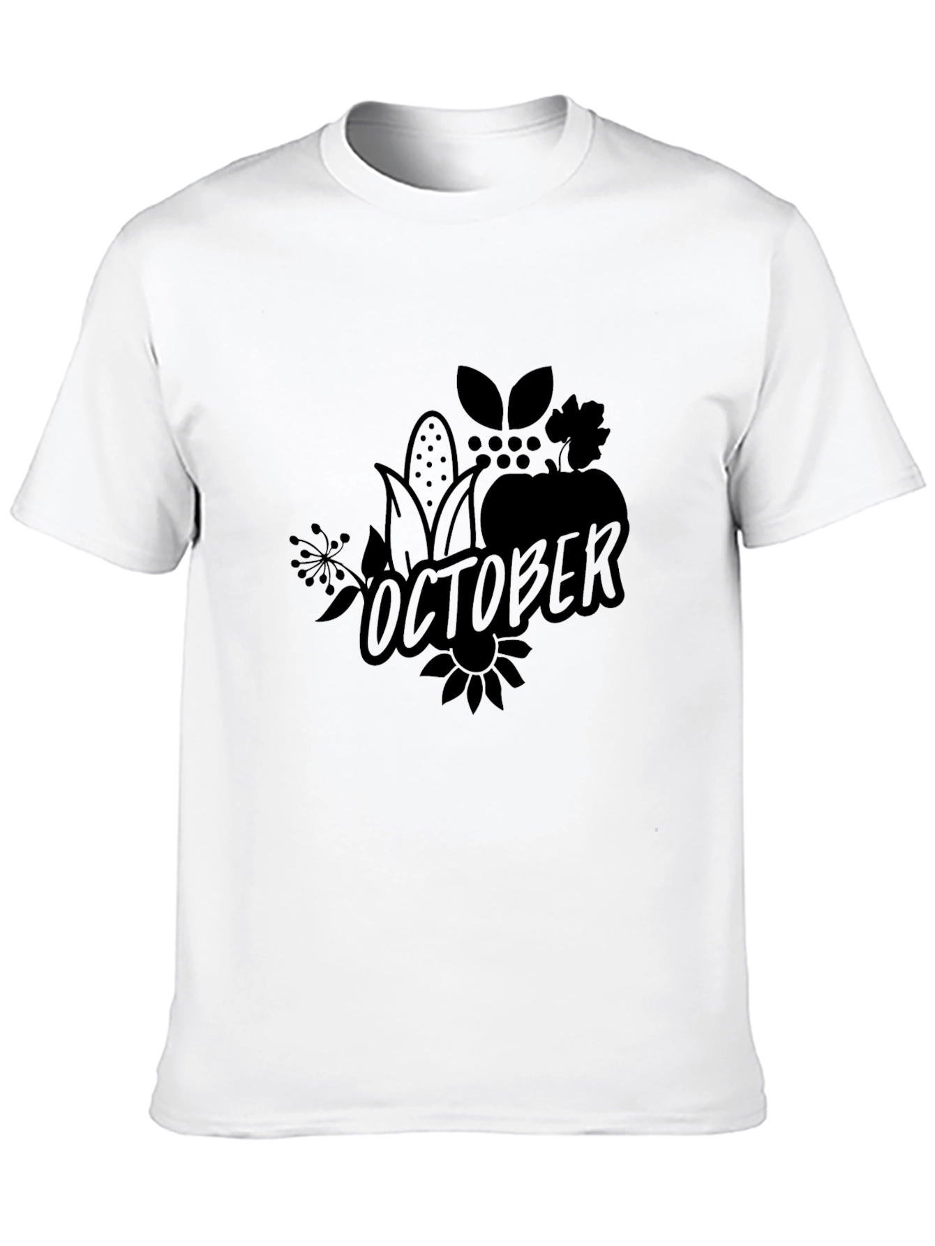 October Harvest Black T-Shirt