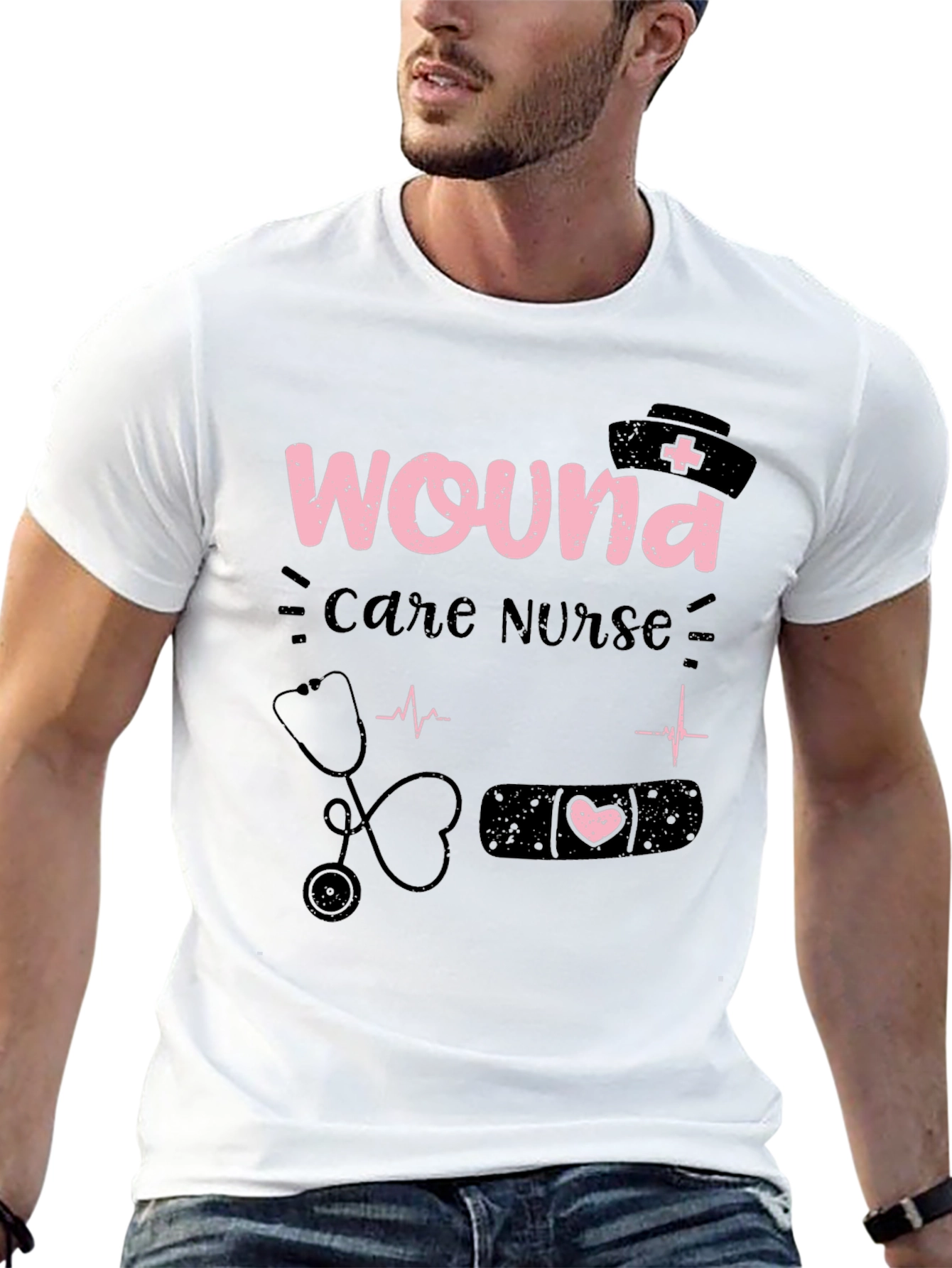 Wound Care Nurse Graphic T-Shirt - Medical Apparel