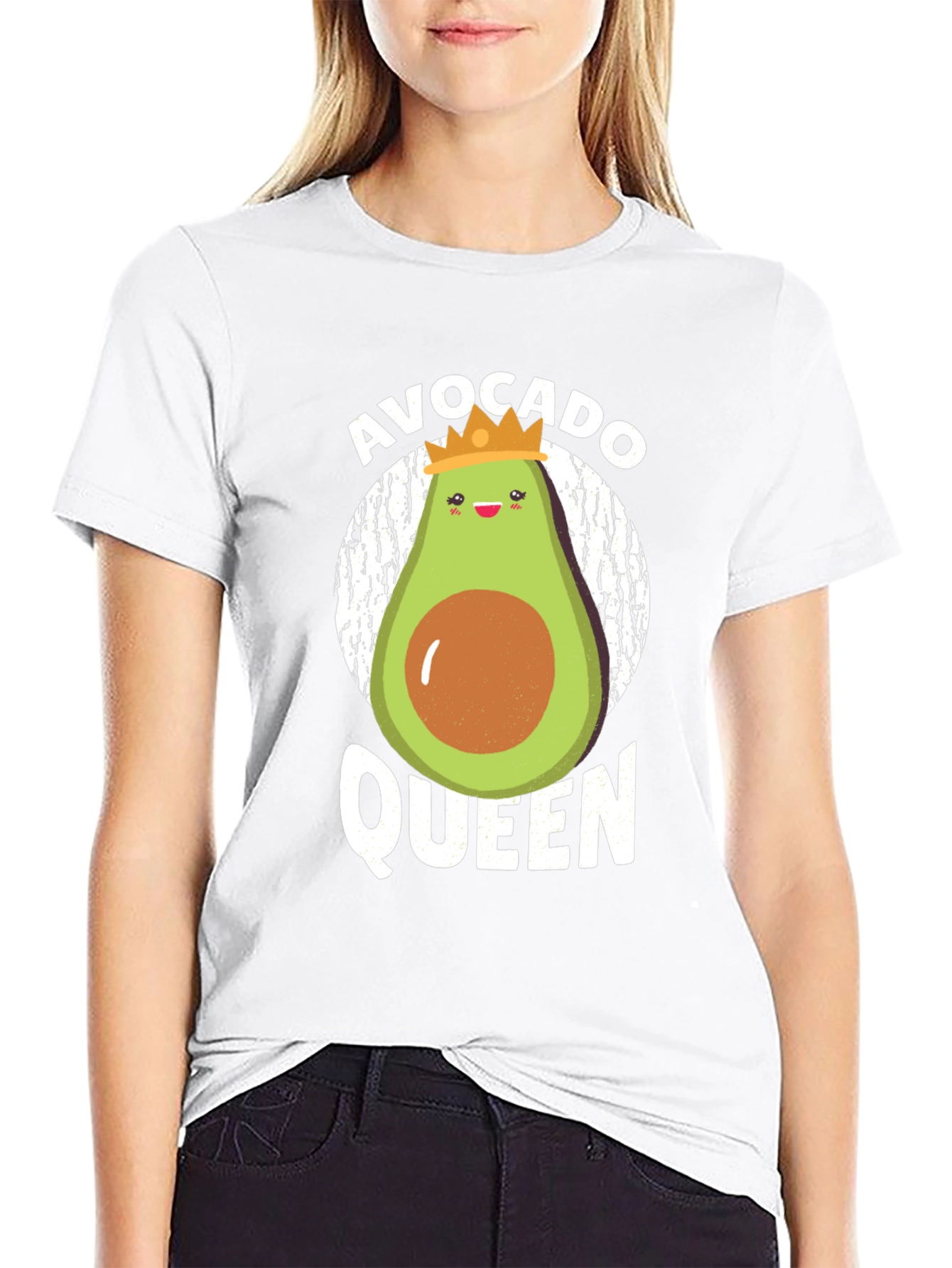 Avocado Queen Graphic Tee - Trendy & Fun!