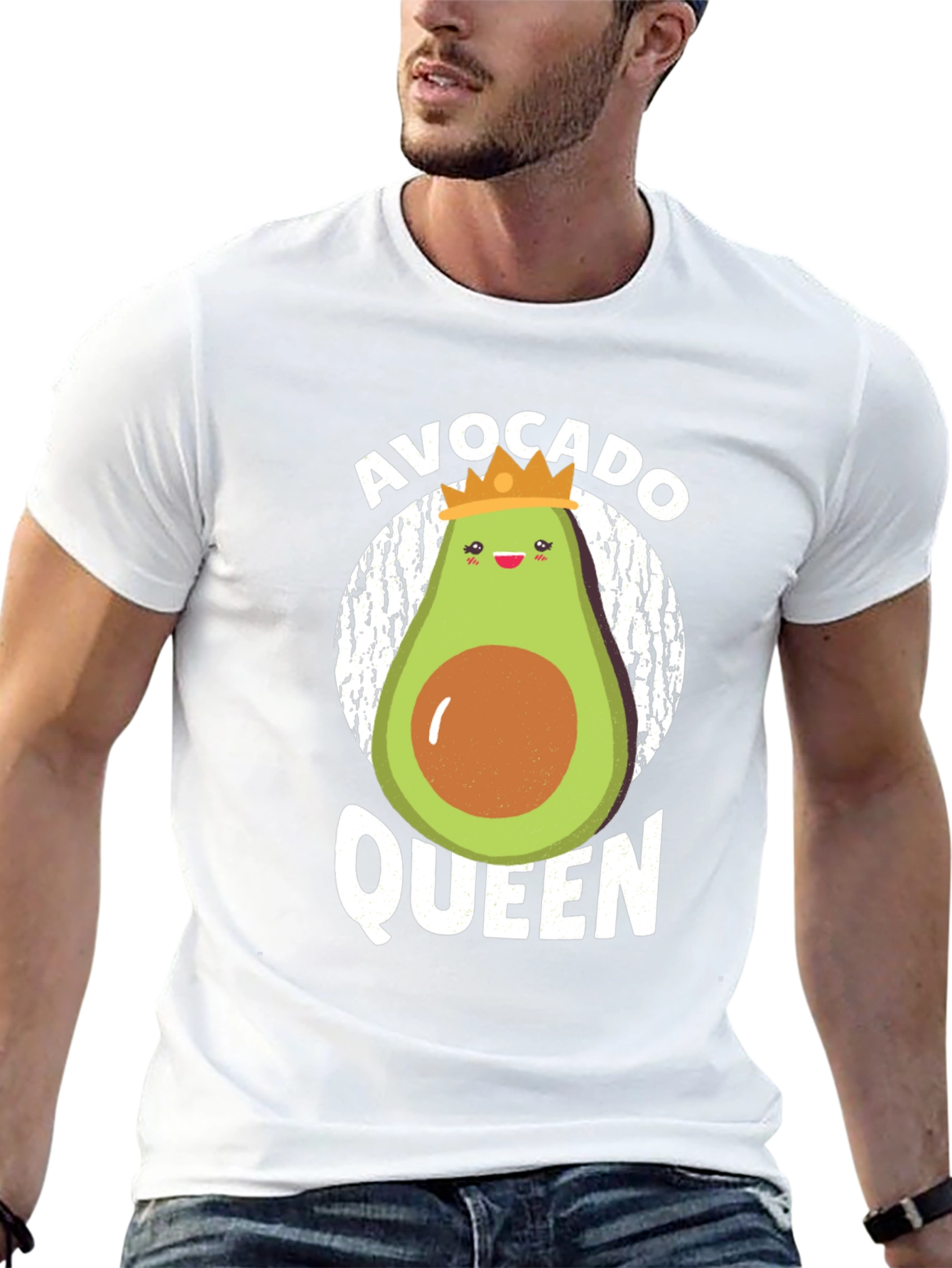 Avocado Queen Graphic Tee - Trendy & Fun!