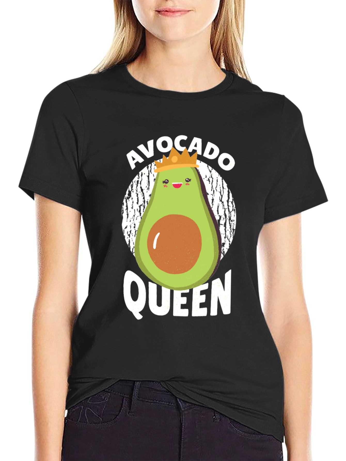Avocado Queen Graphic Tee - Trendy & Fun!