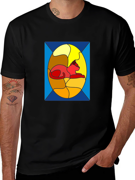 Stained Glass Cat T-Shirt