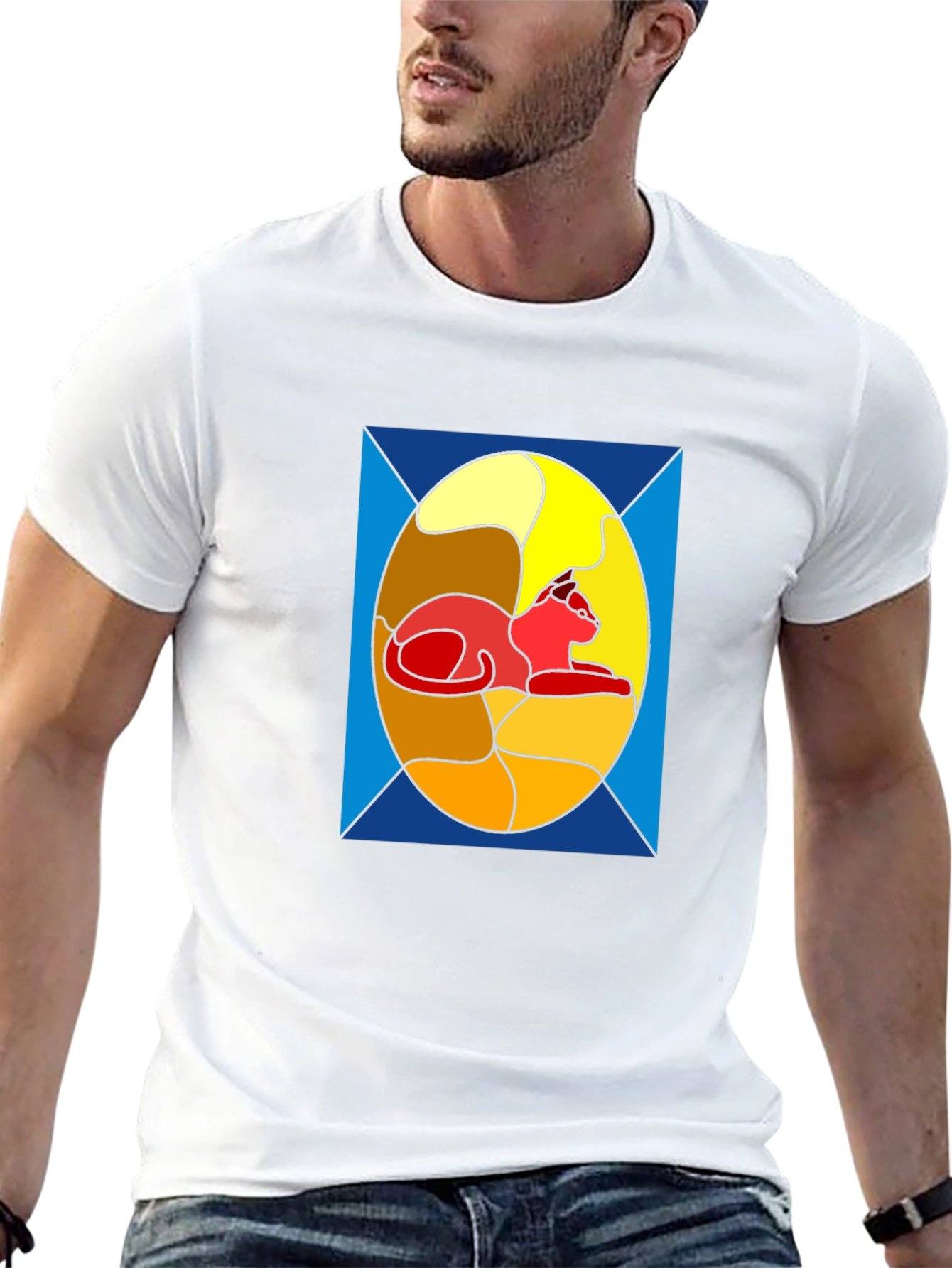 Stained Glass Cat T-Shirt