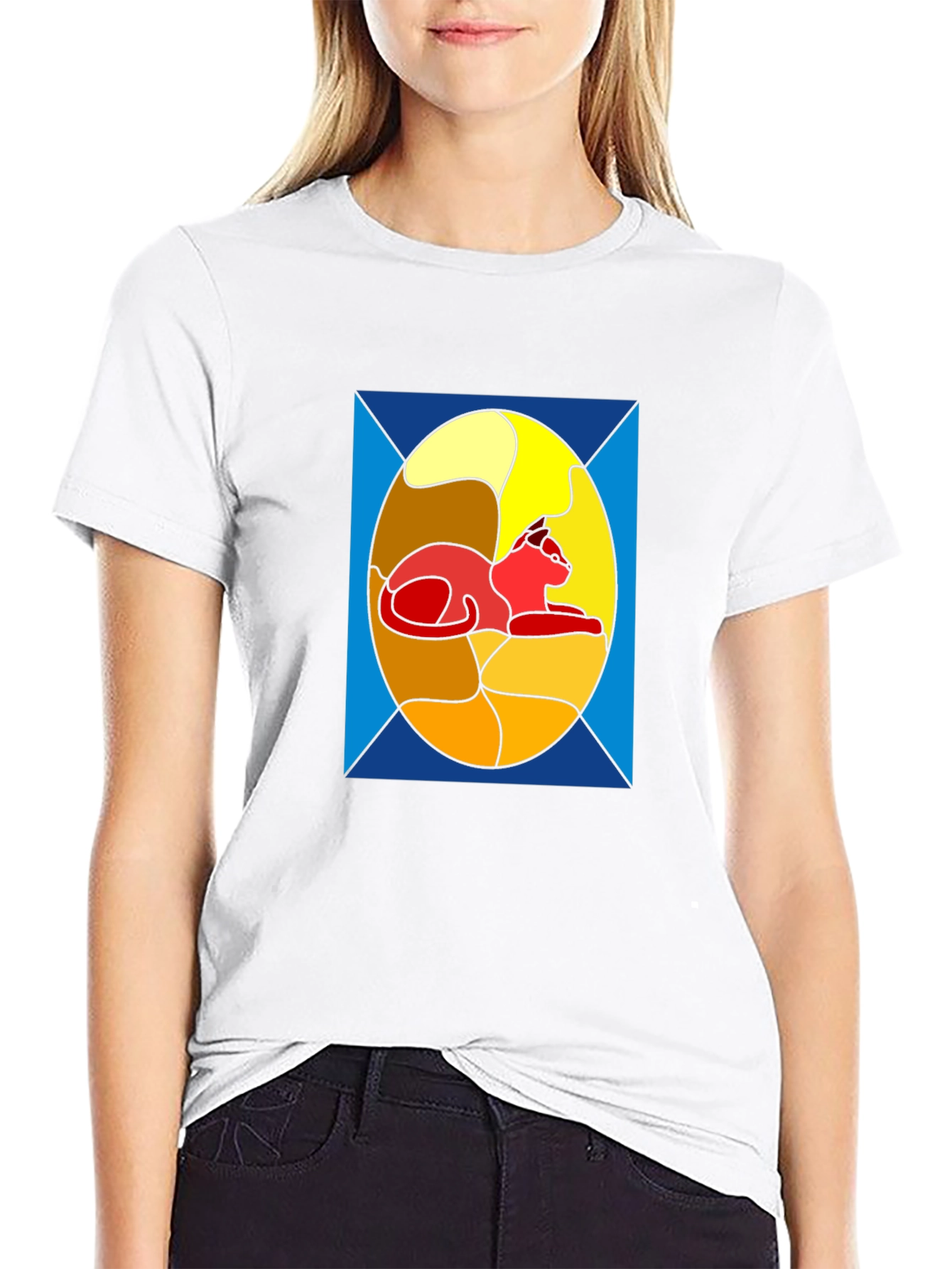 Stained Glass Cat T-Shirt