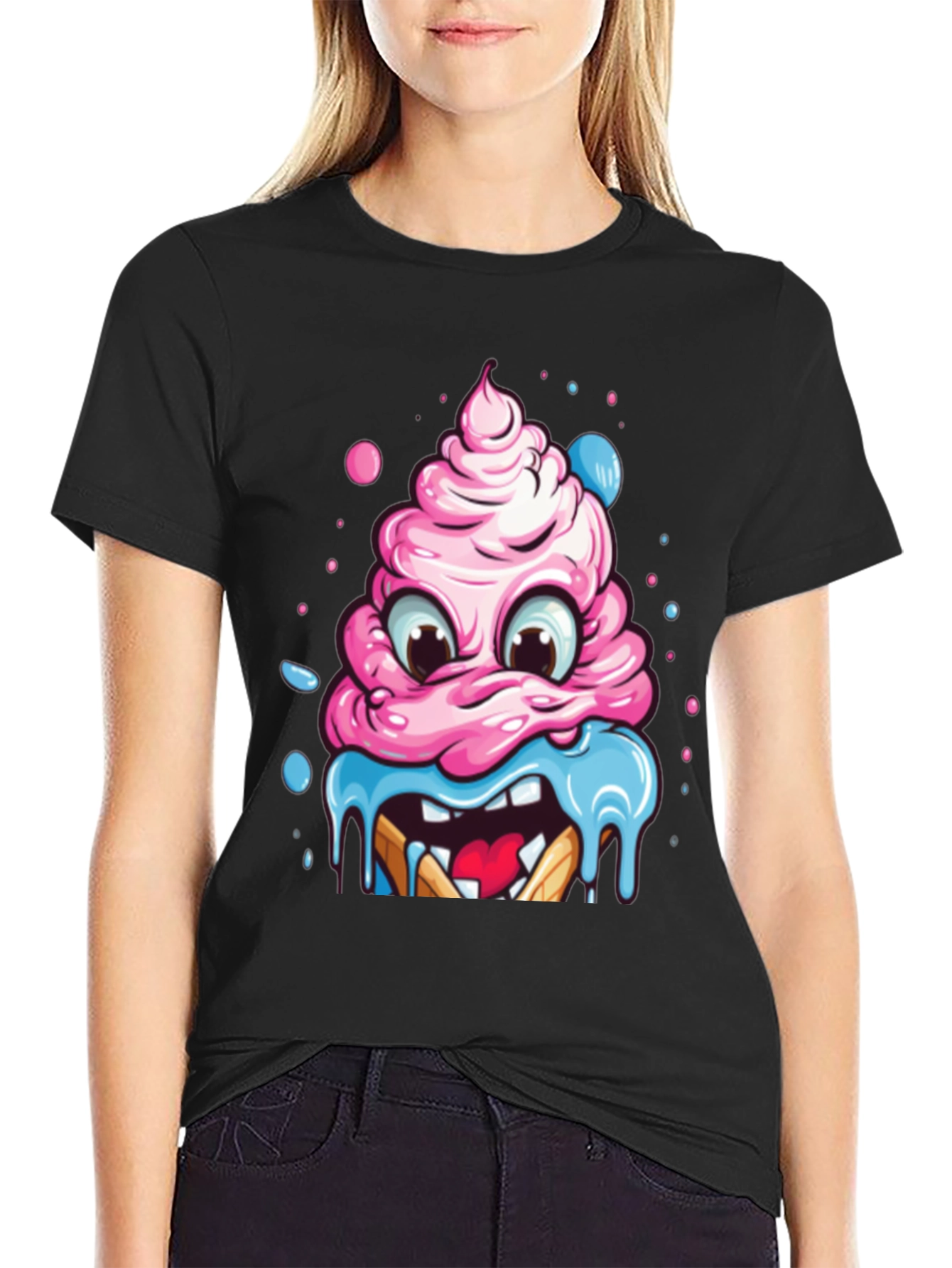 Monster Cupcake Graphic T-Shirt