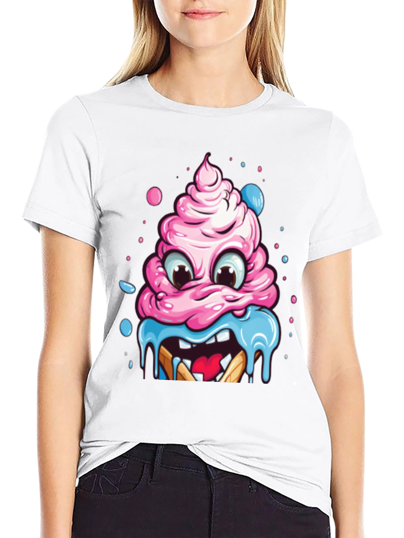Monster Cupcake Graphic T-Shirt