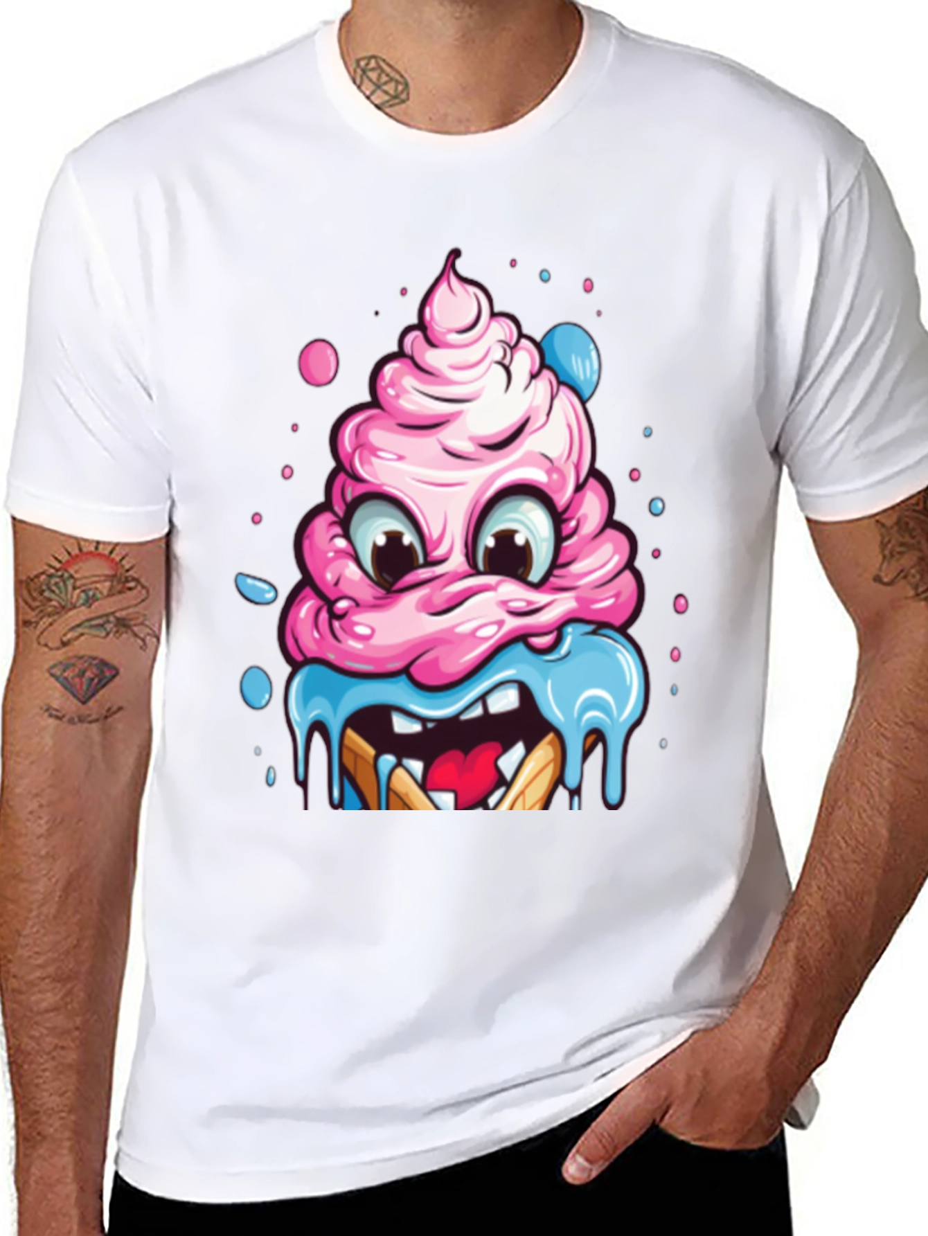Monster Cupcake Graphic T-Shirt
