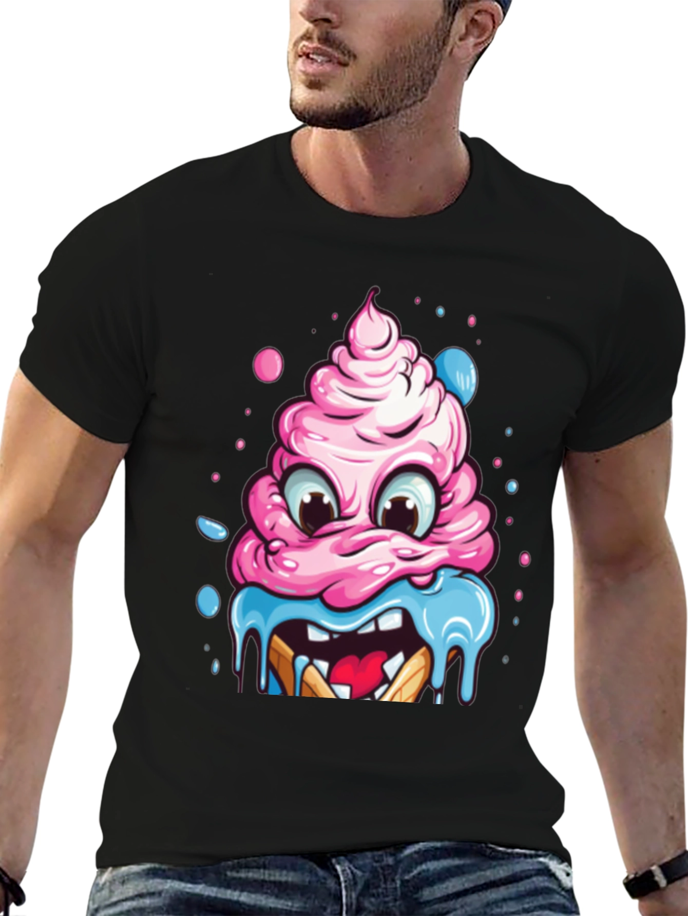 Monster Cupcake Graphic T-Shirt