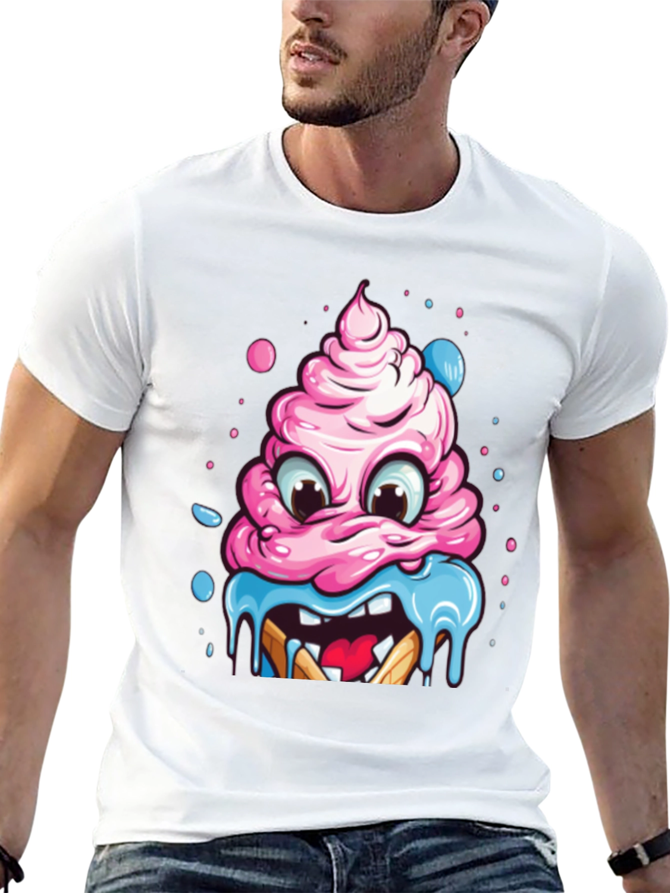 Monster Cupcake Graphic T-Shirt