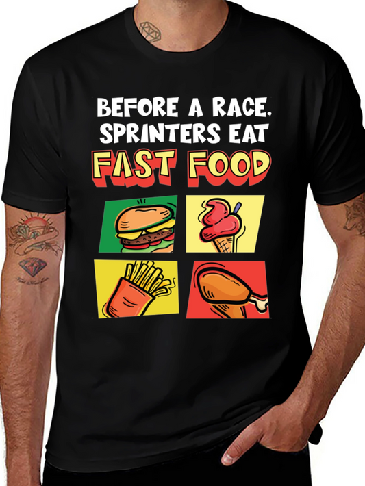 Funny Fast Food Sprinter T-Shirt