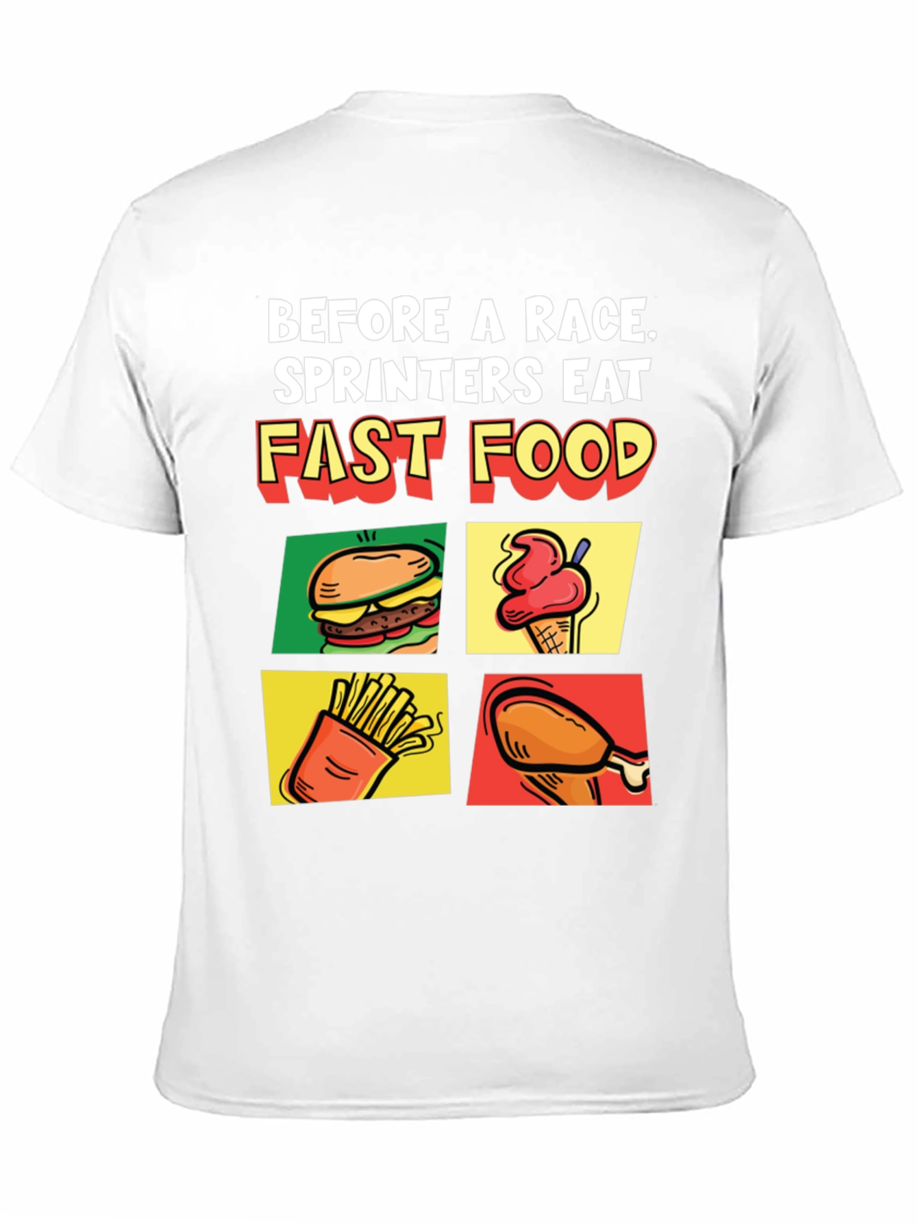 Funny Fast Food Sprinter T-Shirt