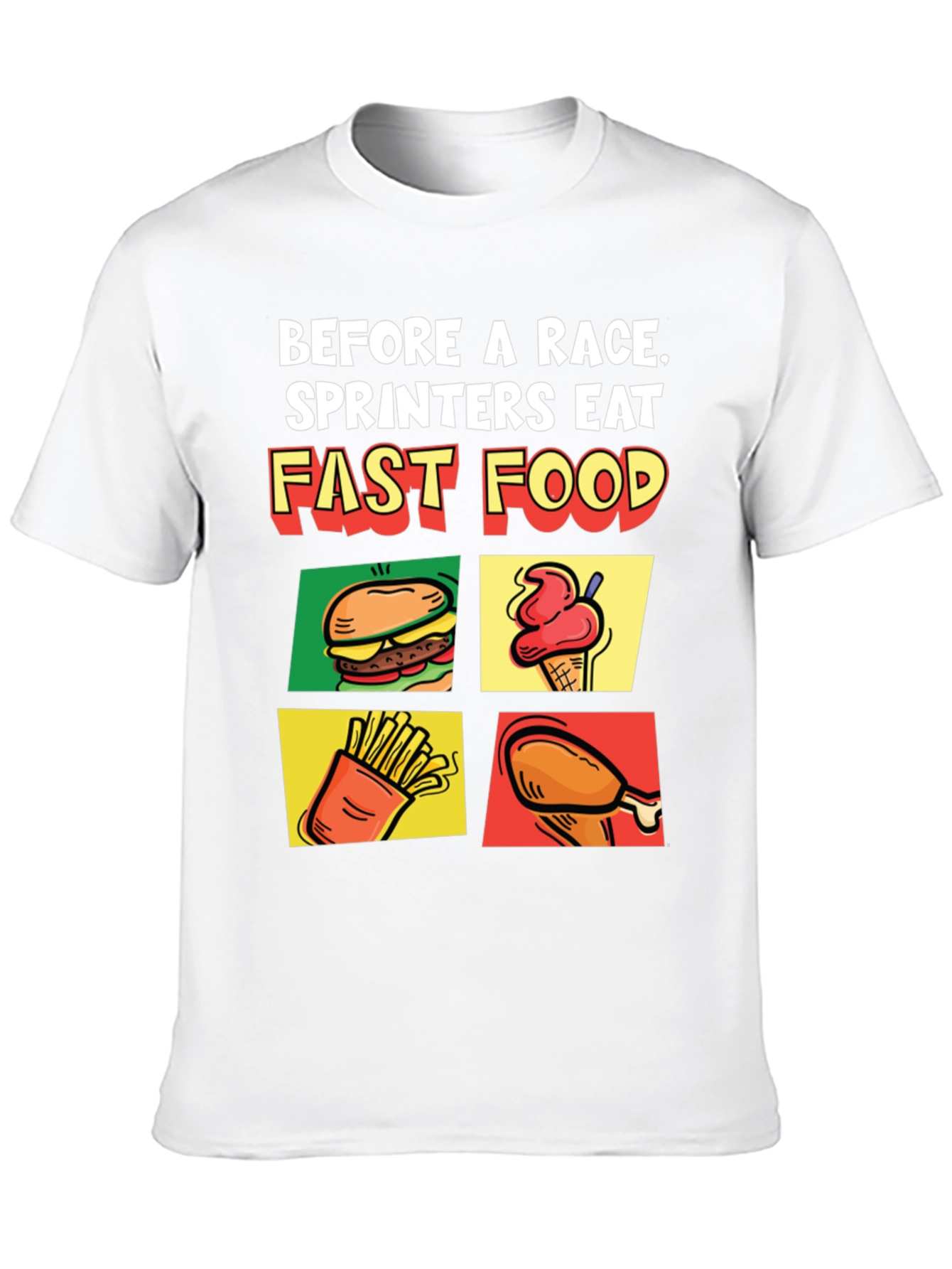Funny Fast Food Sprinter T-Shirt