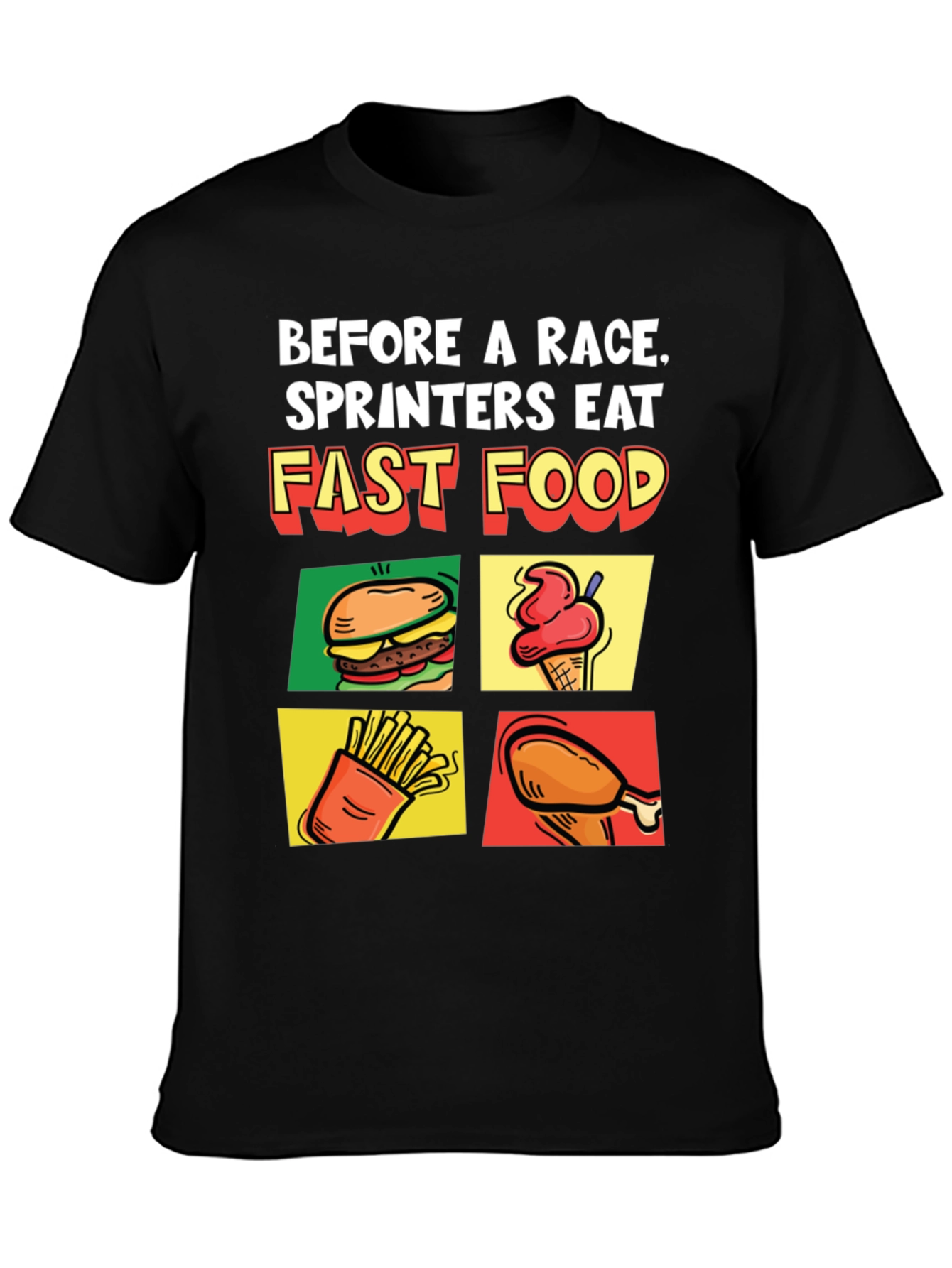 Funny Fast Food Sprinter T-Shirt
