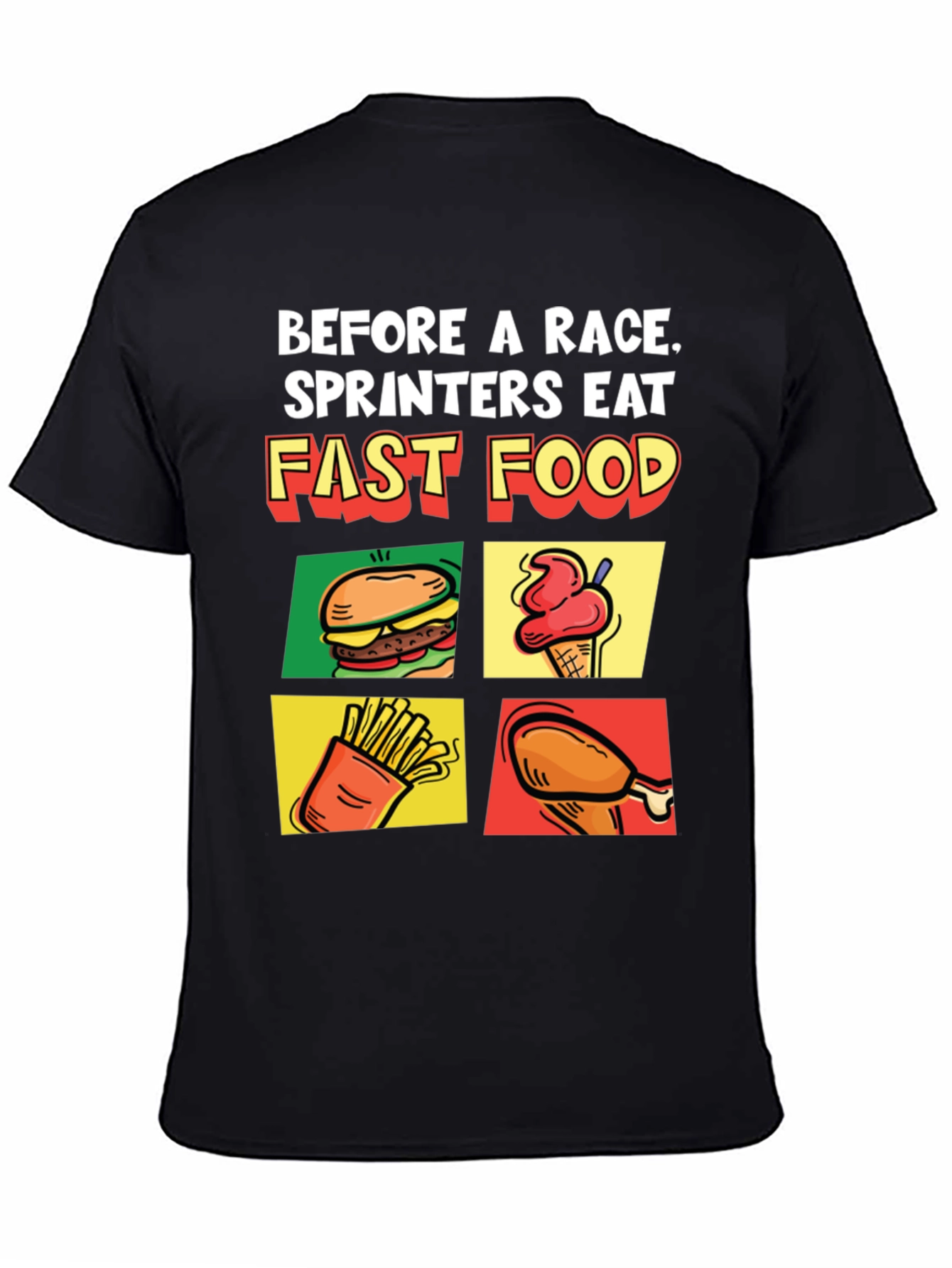 Funny Fast Food Sprinter T-Shirt