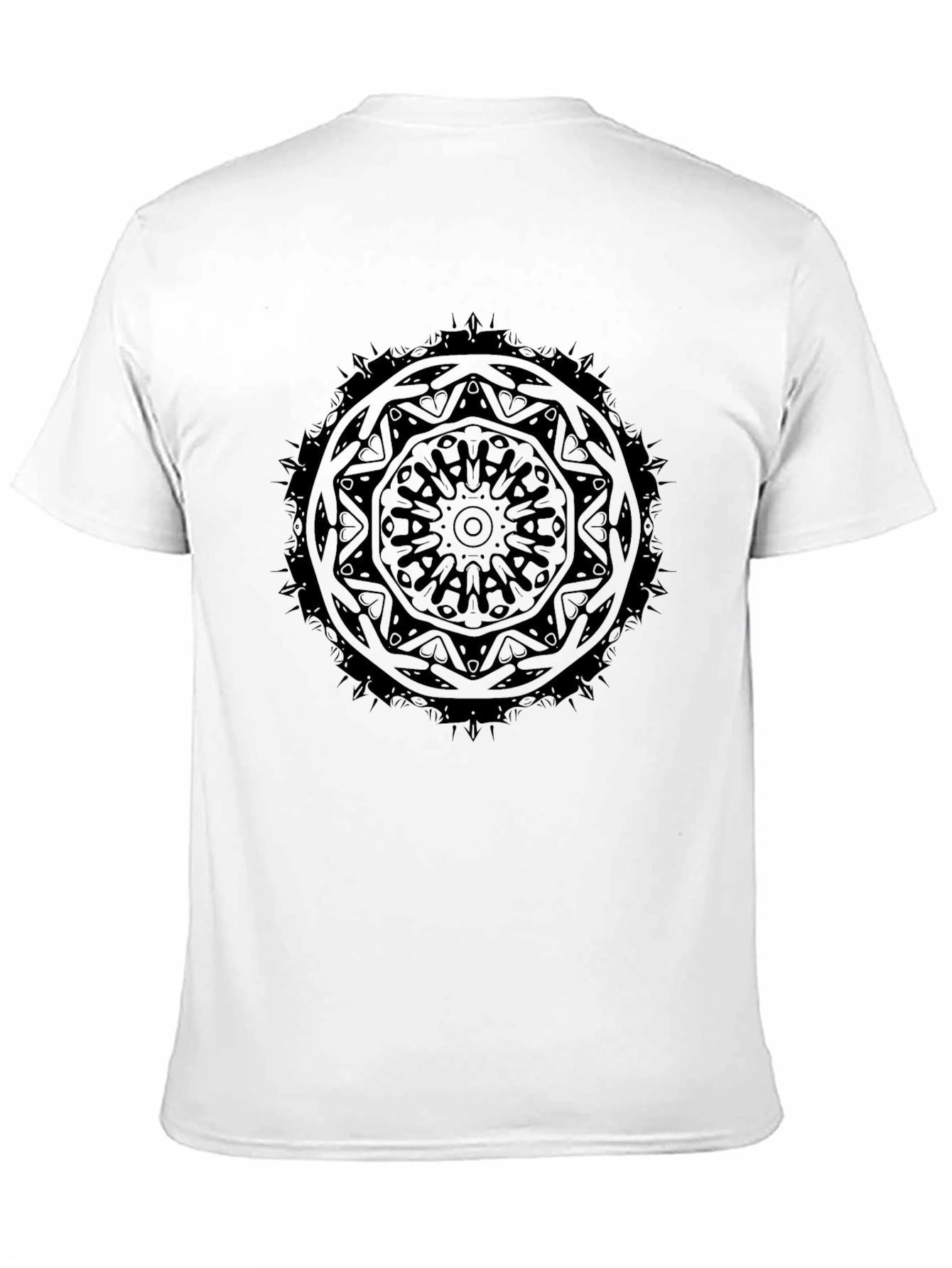 Black Mandala Graphic T-Shirt - Stylish Everyday Wear
