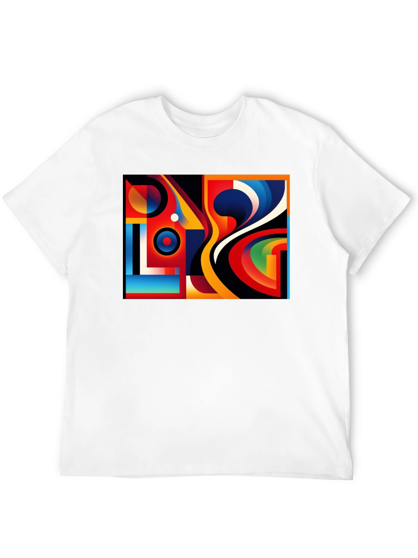Abstract Art Graphic Black T-Shirt