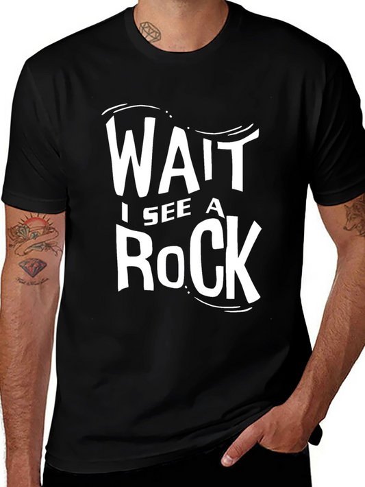 Funny Rock Collector T-Shirt - Wait I See A Rock