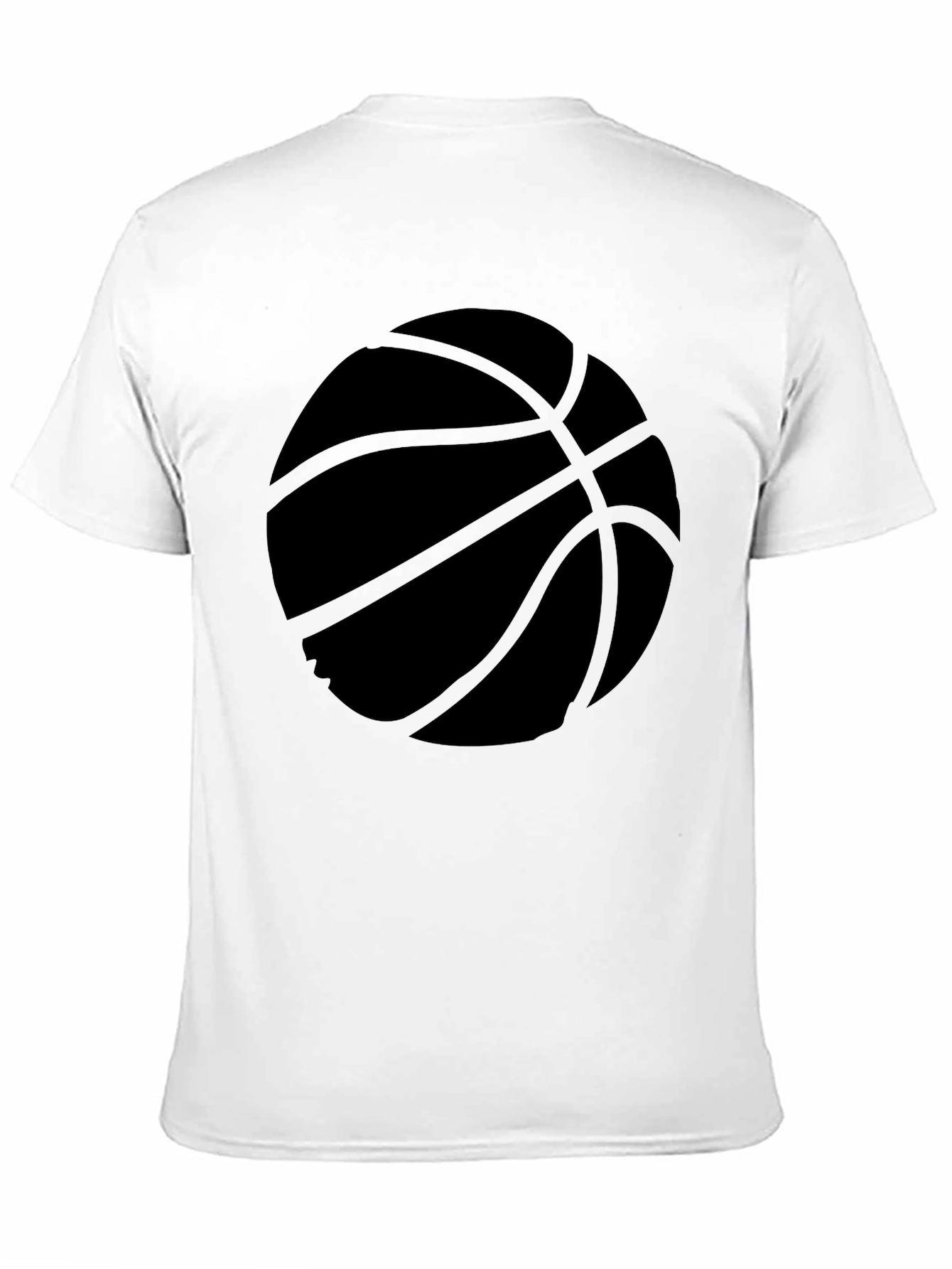 Basketball Graphic Tee - Black Cotton Comfort