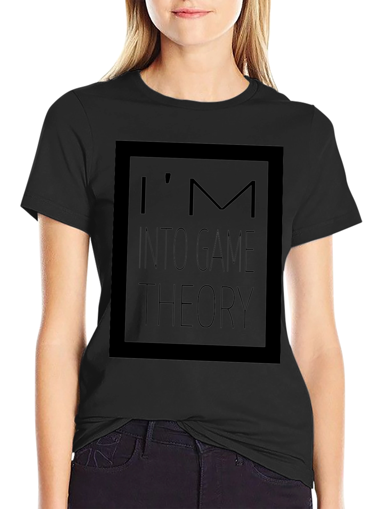 Im Into Game Theory Black T-Shirt