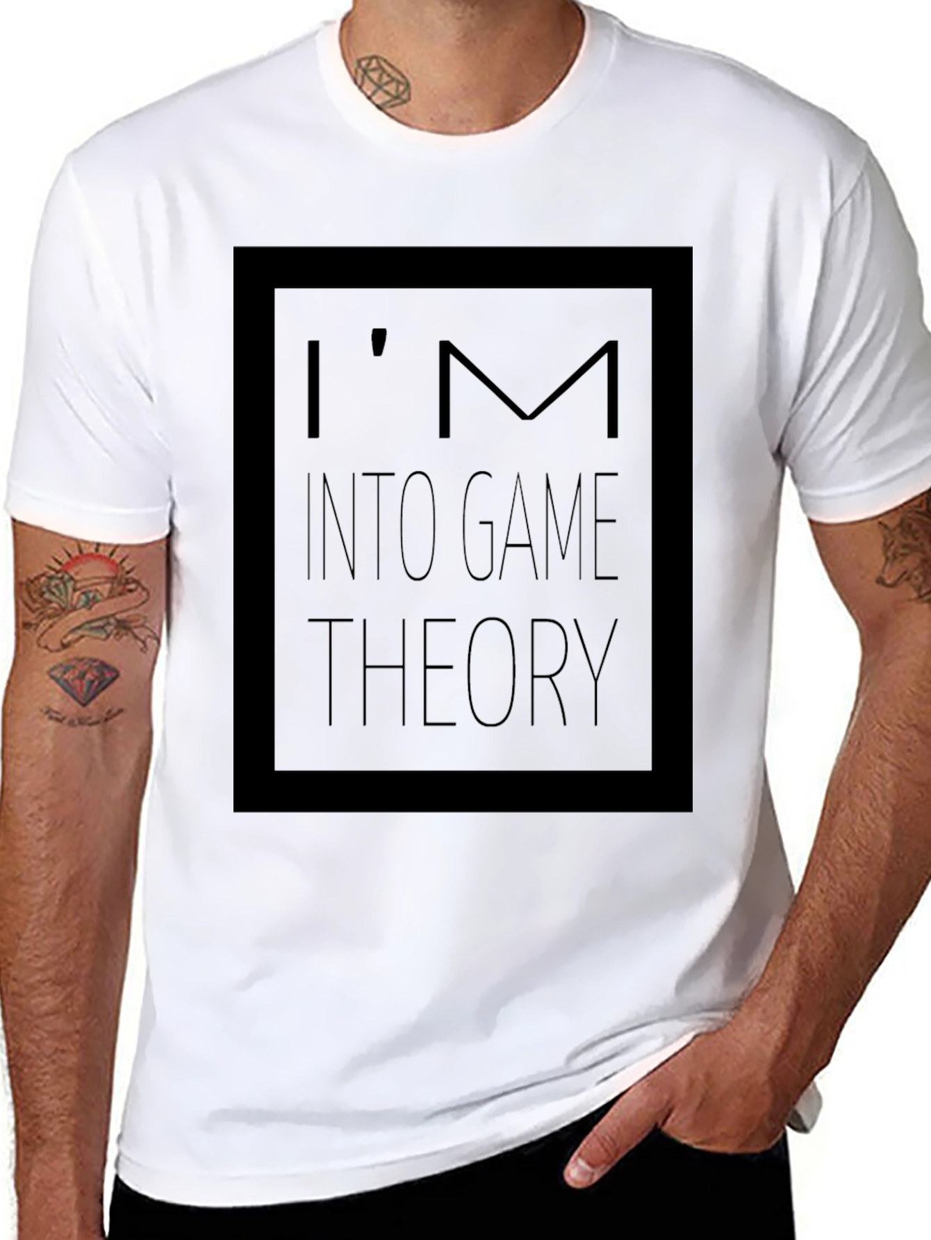 Im Into Game Theory Black T-Shirt