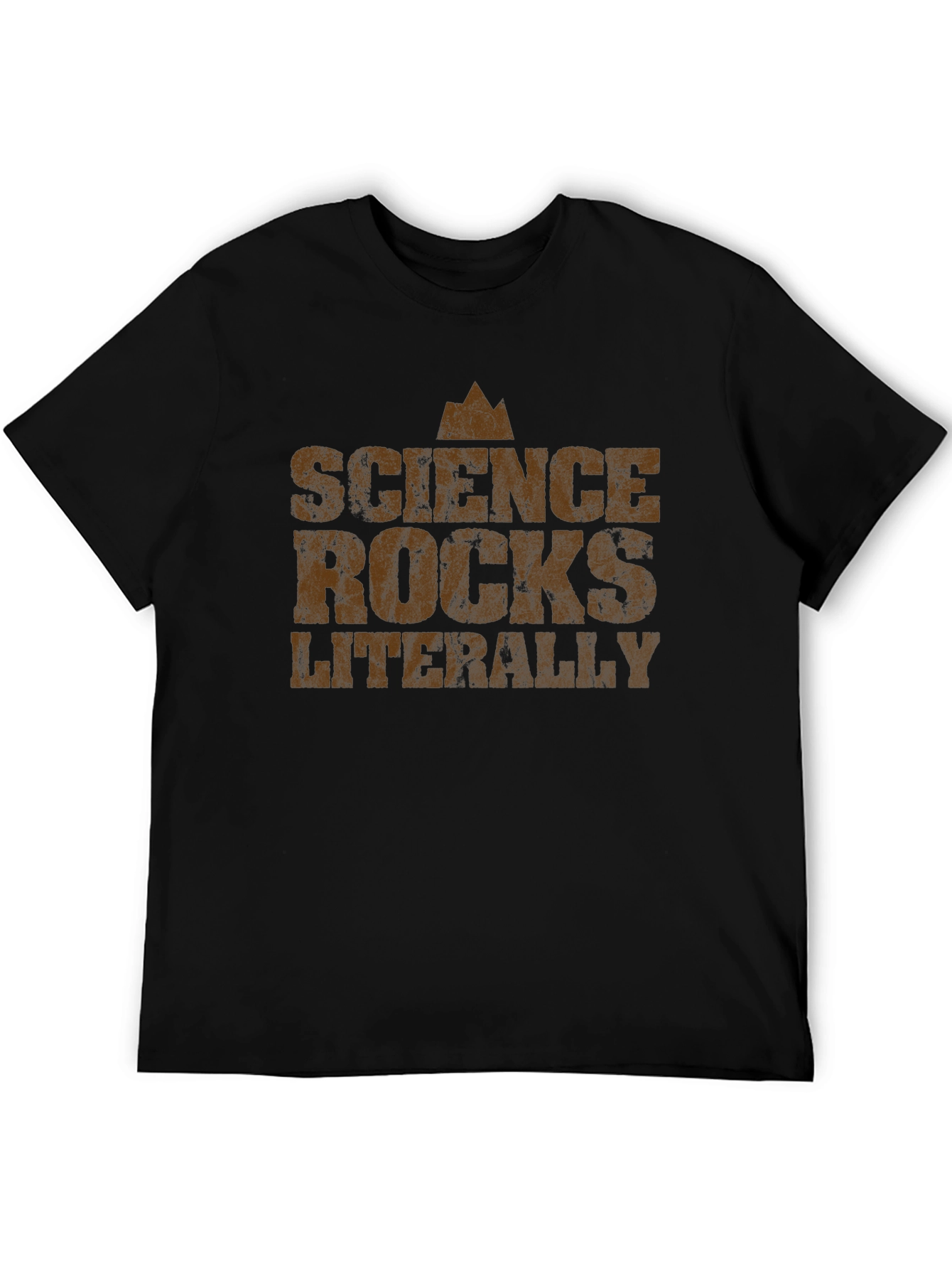 Science Rocks Literally Graphic Tee - Black