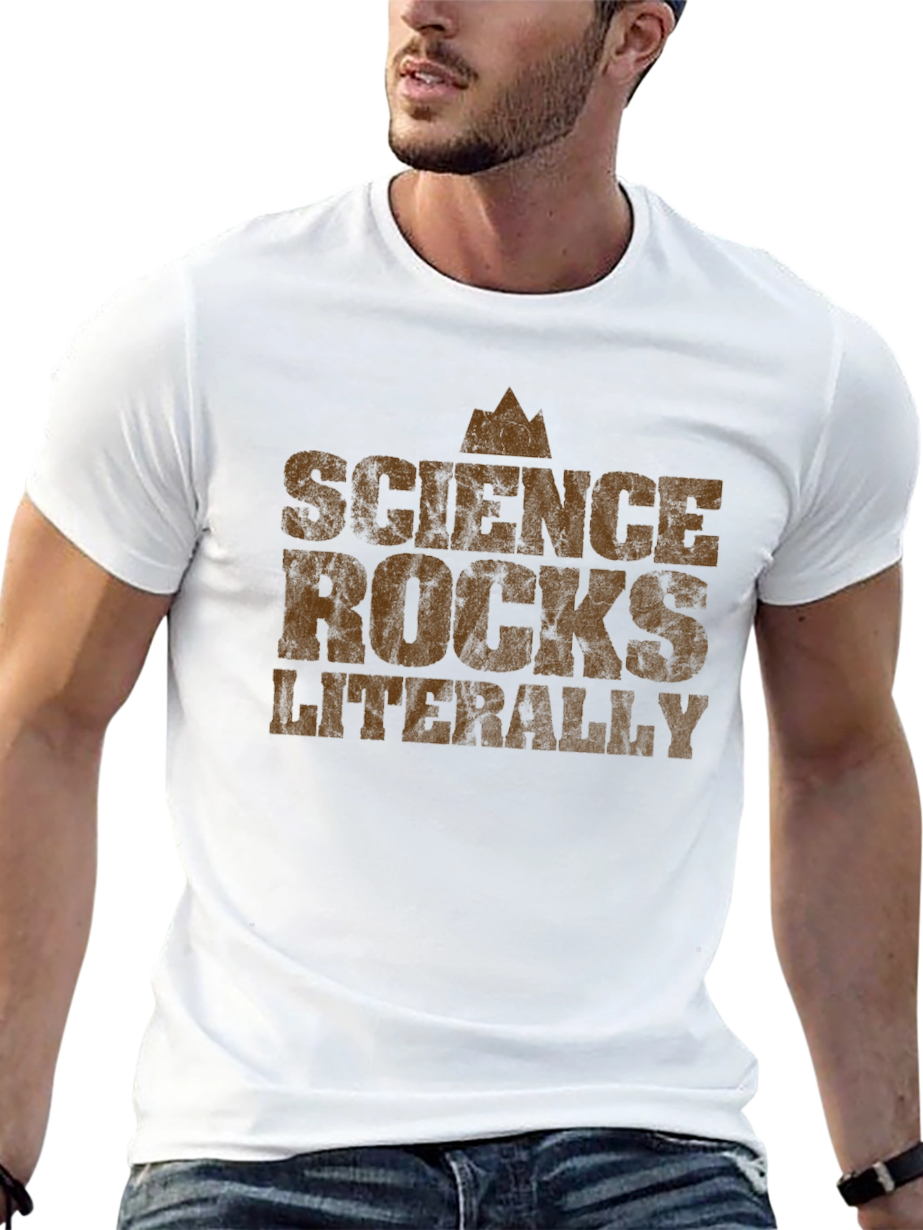 Science Rocks Literally Graphic Tee - Black